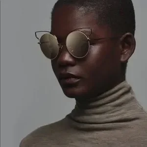 NWT DITA Believer Designer Winged Sunglasses in Tan and Gold with Case and Box Believer Optical - DITA Eyewear Official main image 4
